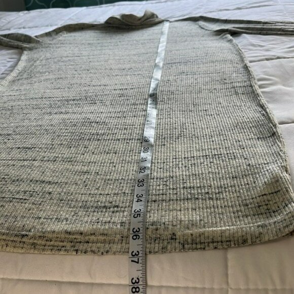 Project Social T Sweater Dress, Soft Ribbed Knit Turtleneck, Gray, Small - Picture 7 of 10